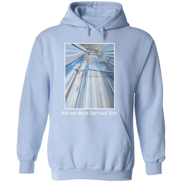 Back Ask Me About Darmani Bins Hoodie - Image 4