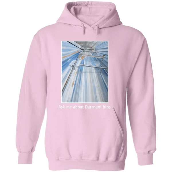Back Ask Me About Darmani Bins Hoodie - Image 5