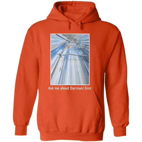 Back Ask Me About Darmani Bins Hoodie - Image 6