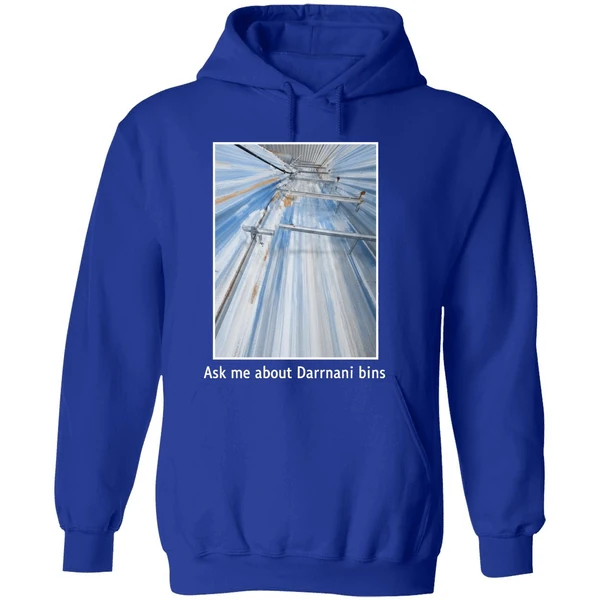 Back Ask Me About Darmani Bins Hoodie - Image 7