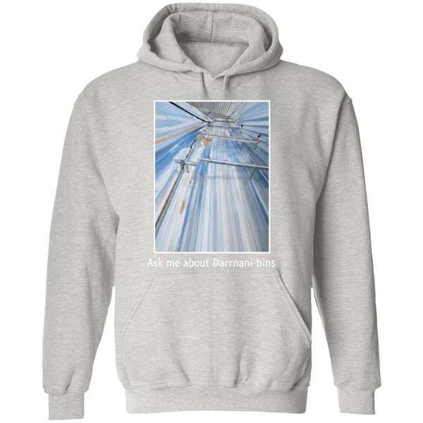 Back Ask Me About Darmani Bins Hoodie - Image 9