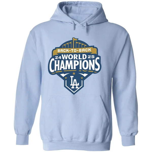 Back To Back Los Angeles Dodgers Mlb World Champions 2025 Hoodie - Image 4
