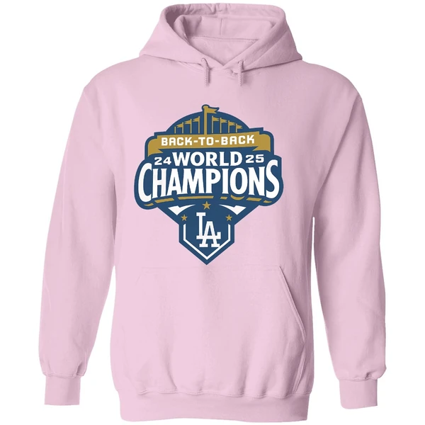 Back To Back Los Angeles Dodgers Mlb World Champions 2025 Hoodie - Image 5