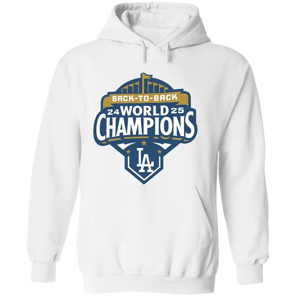 Back To Back Los Angeles Dodgers Mlb World Champions 2025 Hoodie - Image 8