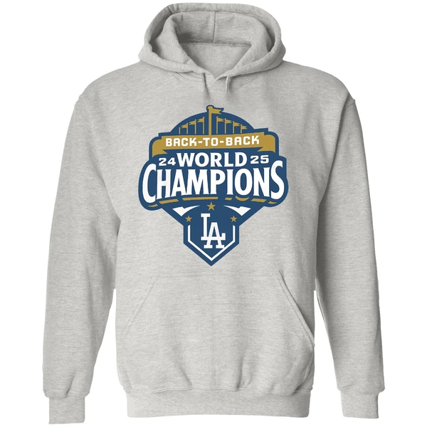 Back To Back Los Angeles Dodgers Mlb World Champions 2025 Hoodie - Image 9