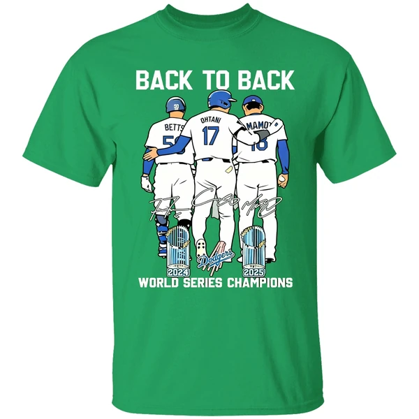 Back To Back World Series Champions 2025 Los Angeles Dodgers Shirt