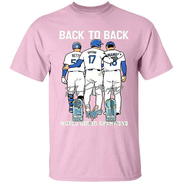Back To Back World Series Champions 2025 Los Angeles Dodgers Shirt - Image 2