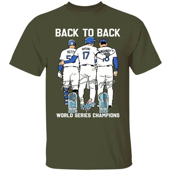 Back To Back World Series Champions 2025 Los Angeles Dodgers Shirt - Image 3