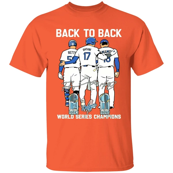 Back To Back World Series Champions 2025 Los Angeles Dodgers Shirt - Image 5