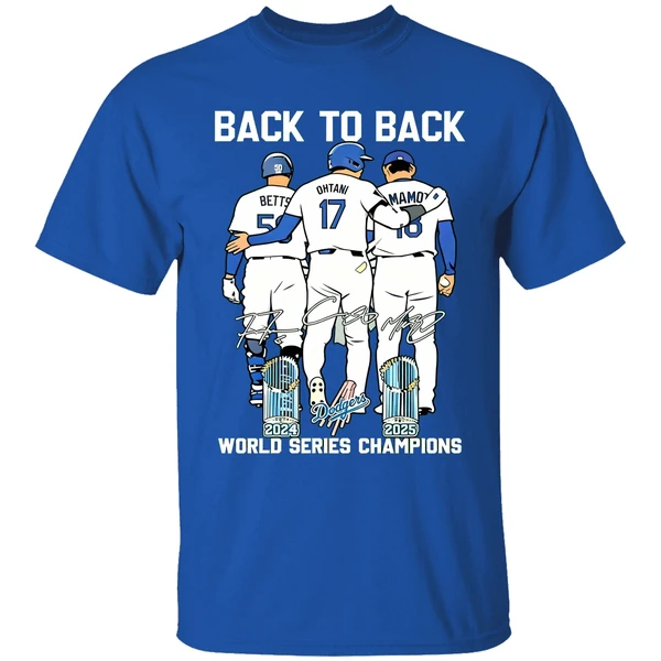 Back To Back World Series Champions 2025 Los Angeles Dodgers Shirt - Image 7