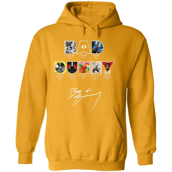 Bad Bunny All Albums And Tours 2016 2025 Hoodie
