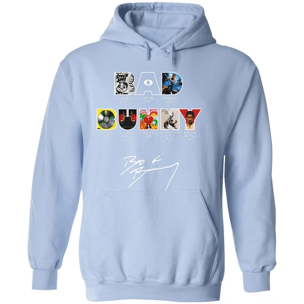 Bad Bunny All Albums And Tours 2016 2025 Hoodie - Image 4