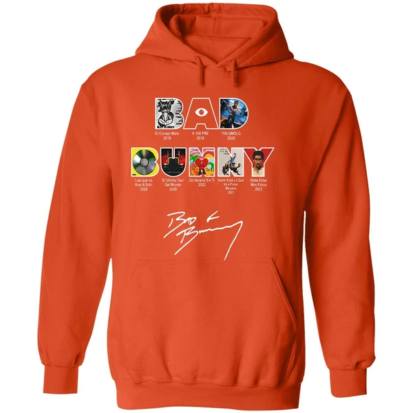 Bad Bunny All Albums And Tours 2016 2025 Hoodie - Image 6