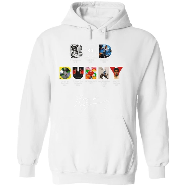 Bad Bunny All Albums And Tours 2016 2025 Hoodie - Image 8