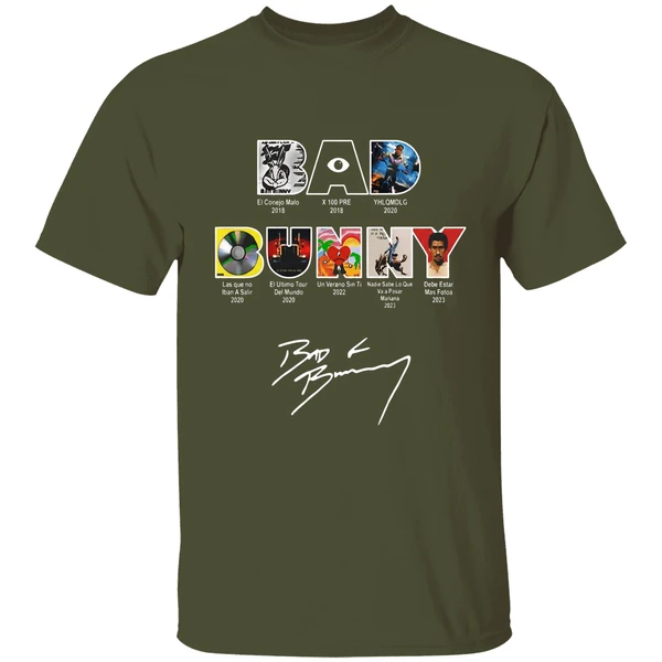 Bad Bunny All Albums And Tours 2016 2025 Shirt - Image 4