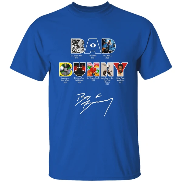 Bad Bunny All Albums And Tours 2016 2025 Shirt - Image 8