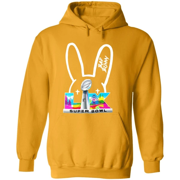 Bad Bunny Nfl Super Bowl Lix Logo Hoodie