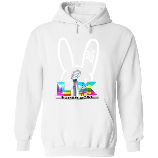 Bad Bunny Nfl Super Bowl Lix Logo Hoodie - Image 8