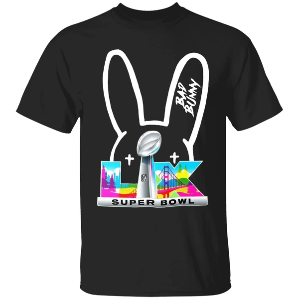 Bad Bunny Nfl Super Bowl Lix Logo Shirt