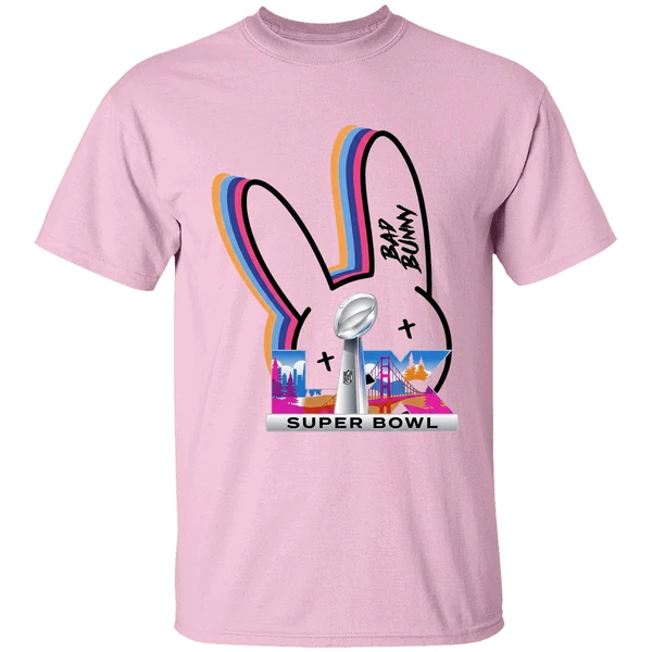 Bad Bunny Super Bowl Lx 2026 Rainbow Logo Shirt - Image 2