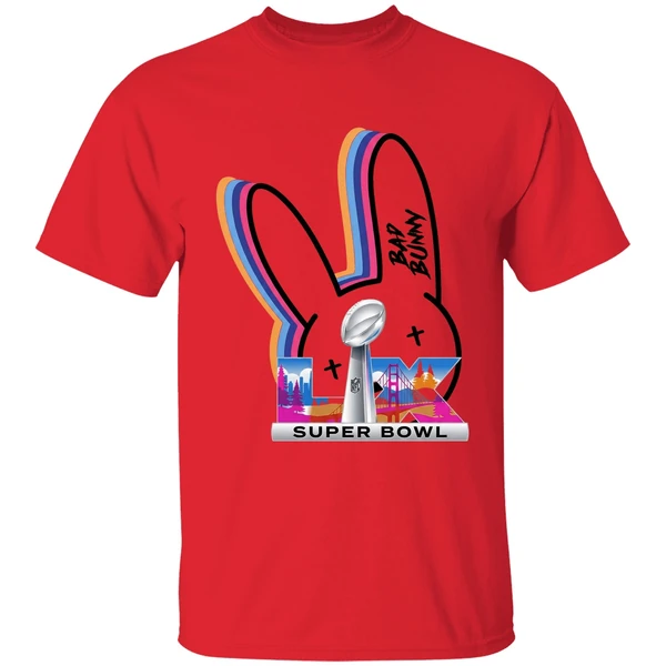 Bad Bunny Super Bowl Lx 2026 Rainbow Logo Shirt - Image 4