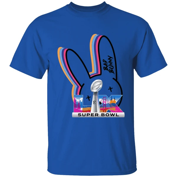 Bad Bunny Super Bowl Lx 2026 Rainbow Logo Shirt - Image 5