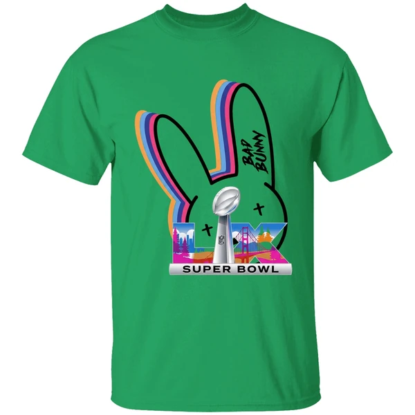 Bad Bunny Super Bowl Lx 2026 Rainbow Logo Shirt - Image 8