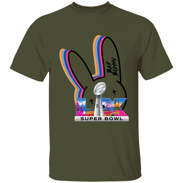Bad Bunny Super Bowl Lx 2026 Rainbow Logo Shirt - Image 9