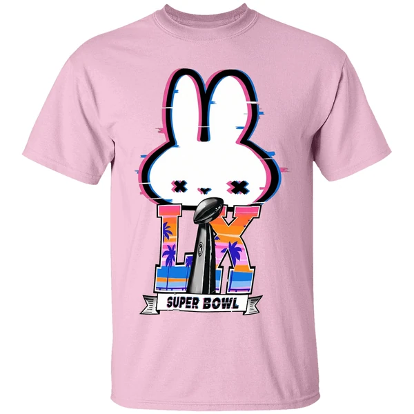 bad bunny super bowl lx 2026 shirt lightpink