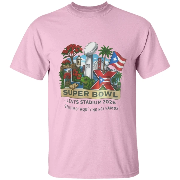 bad bunny super bowl lx levis stadium 2026 shirt lightpink