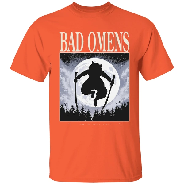 bad omens boar shirt orange