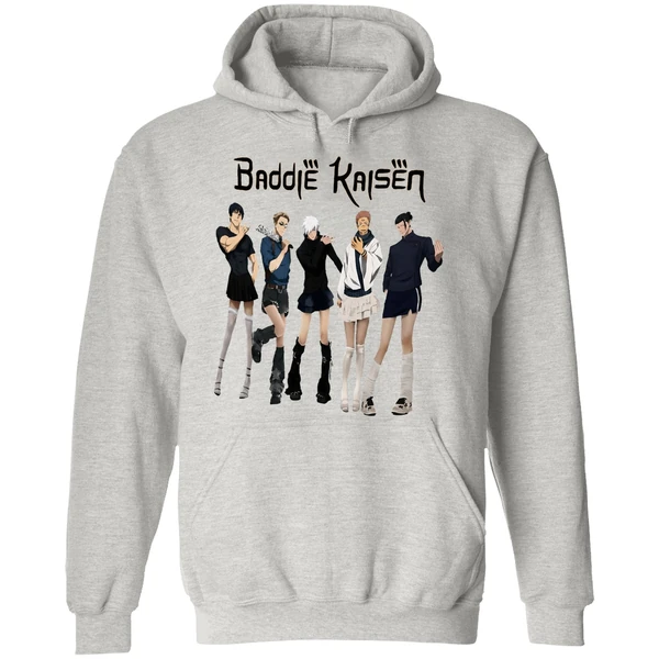 Baddie Kaisen Jujutsu Kaisen Meme Hoodie - Image 9
