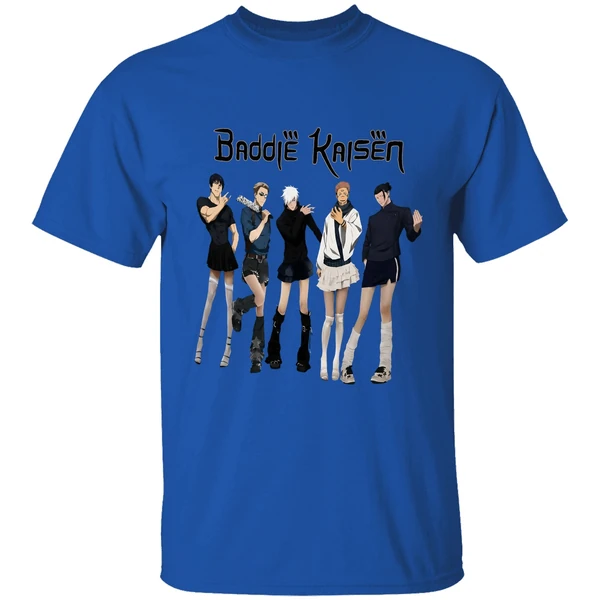 baddie kaisen jujutsu kaisen meme shirt royalblue
