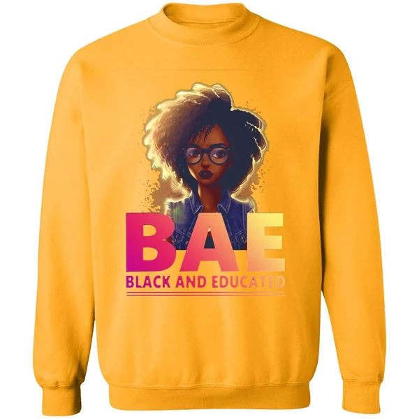 Bae Black And Educated Sweatshirt