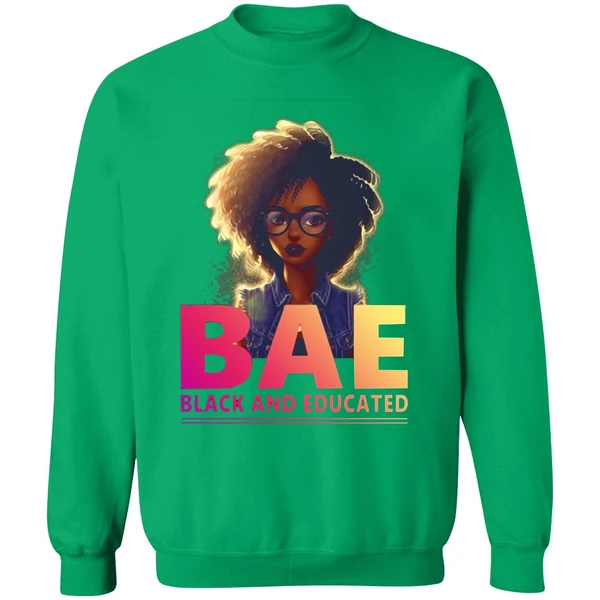Bae Black And Educated Sweatshirt - Image 2