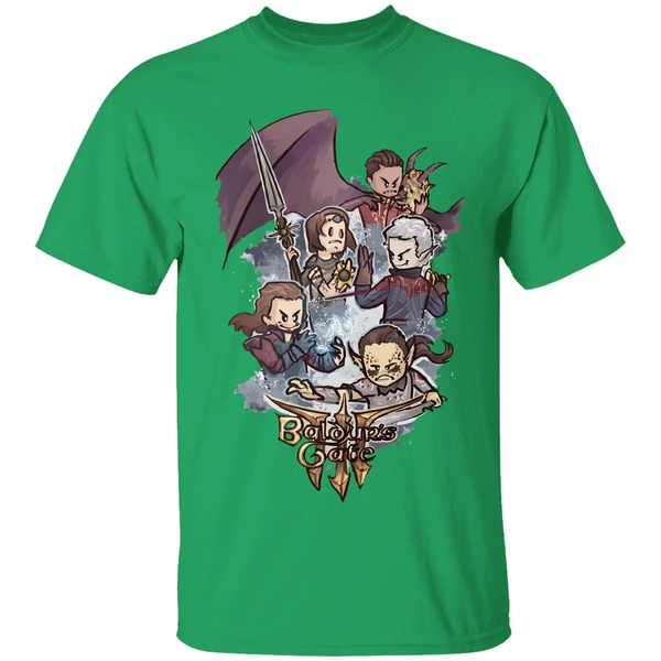 Baldur S Gate 3 Chibi Characters Shirt - Image 2
