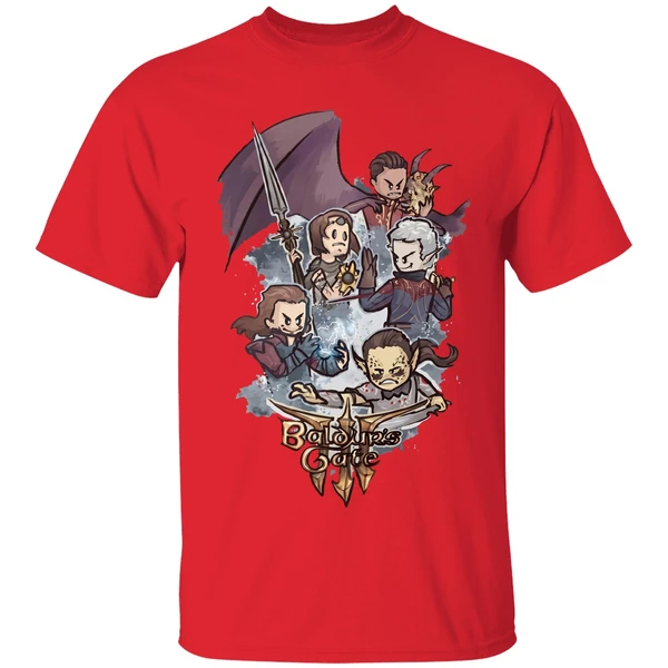 Baldur S Gate 3 Chibi Characters Shirt - Image 7