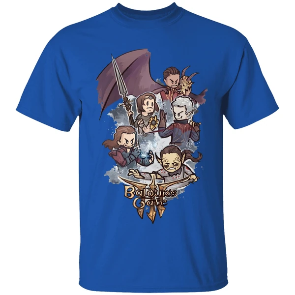 Baldur S Gate 3 Chibi Characters Shirt - Image 8