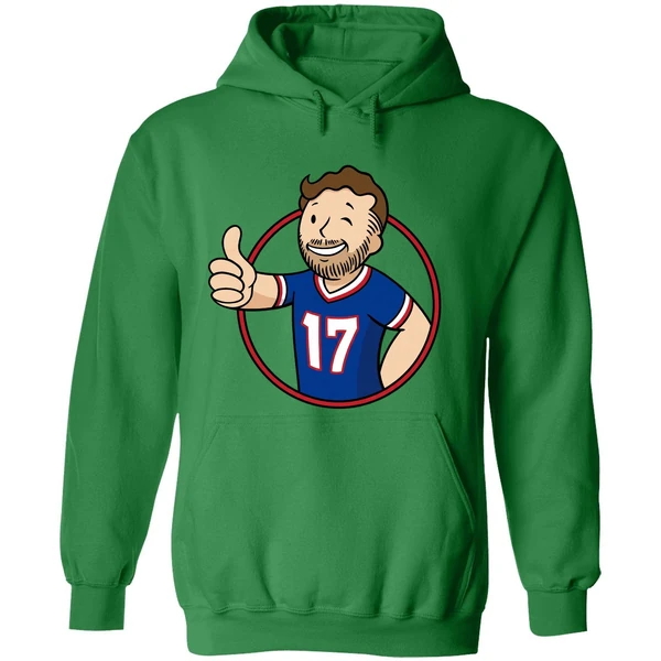 Ball Out Vault Boy Josh Allen Quarterback Buffalo Bills Hoodie - Image 2