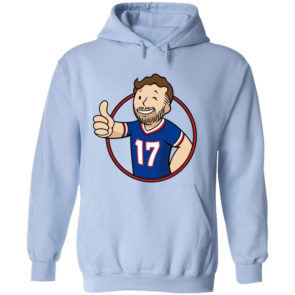 Ball Out Vault Boy Josh Allen Quarterback Buffalo Bills Hoodie - Image 4
