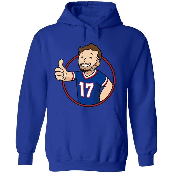 Ball Out Vault Boy Josh Allen Quarterback Buffalo Bills Hoodie - Image 7