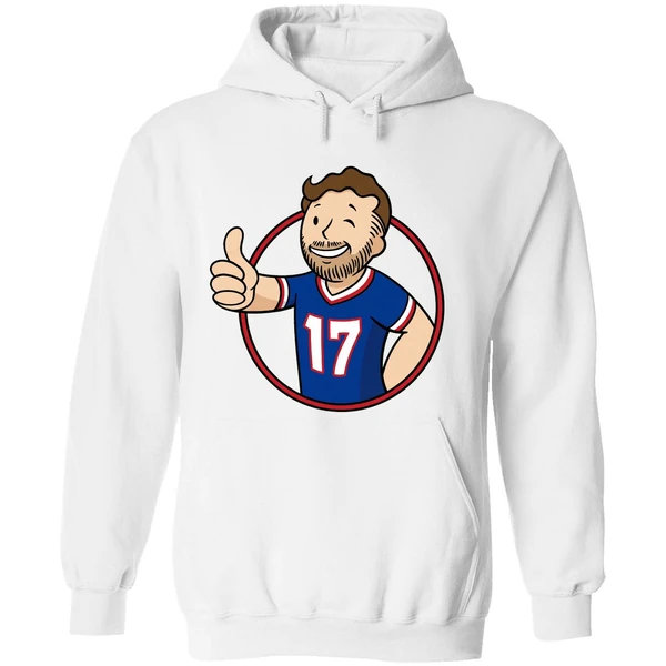 Ball Out Vault Boy Josh Allen Quarterback Buffalo Bills Hoodie - Image 8