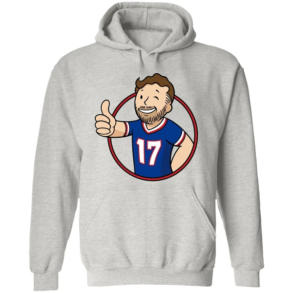 Ball Out Vault Boy Josh Allen Quarterback Buffalo Bills Hoodie - Image 9