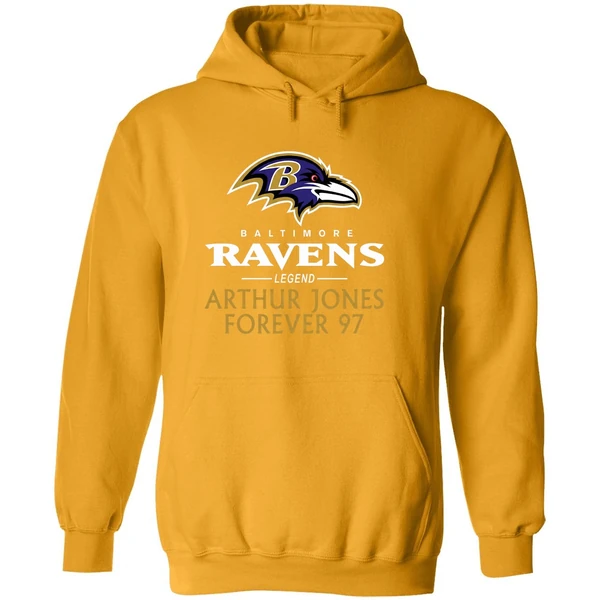 Baltimore Reavens Arthur Jones Forever 97 Rest In Peace Hoodie