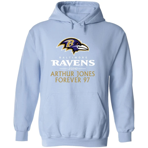 Baltimore Reavens Arthur Jones Forever 97 Rest In Peace Hoodie - Image 4