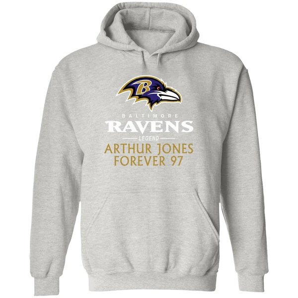 Baltimore Reavens Arthur Jones Forever 97 Rest In Peace Hoodie - Image 9
