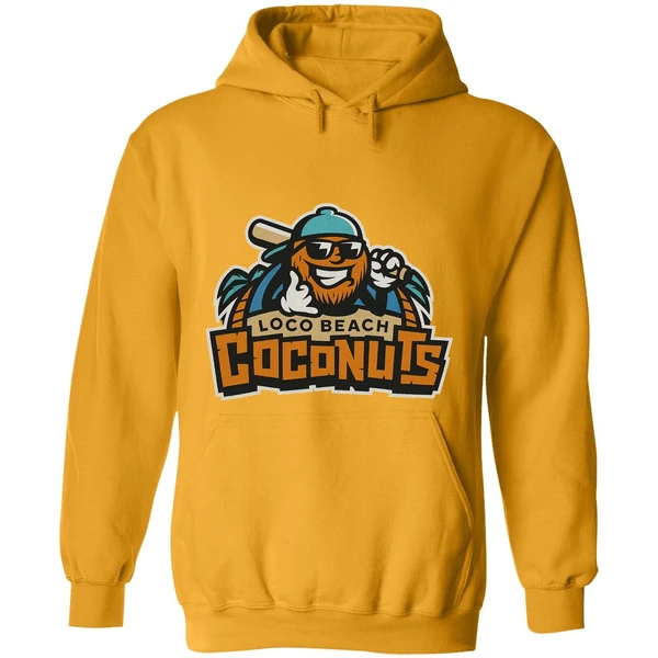 Banana Ball Team Loco Beach Coconuts Logo Hoodie