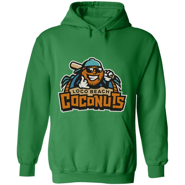 Banana Ball Team Loco Beach Coconuts Logo Hoodie - Image 2
