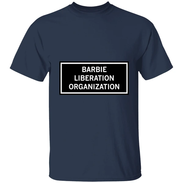 barbie liberation organization shirt navy
