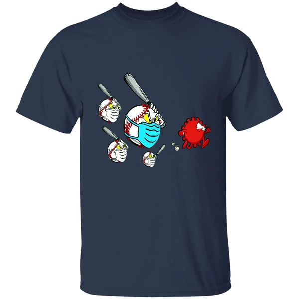 Baseball Chase Fight Coronavirus Shirt - Image 4